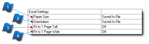 Excel Settings