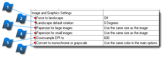 Image and Graphic Settings 