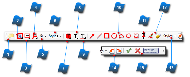 Markup and Comments Toolbar